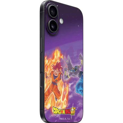 Dragon Ball Super Goku vs Beerus iPhone 16 Plus Skin
